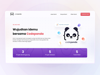 Codepanda Website Redesign branding illustration landingpage ui