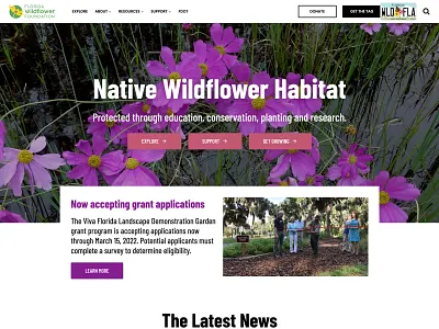 Florida Wildflower Foundation design florida orlando orlando design web design wordpress