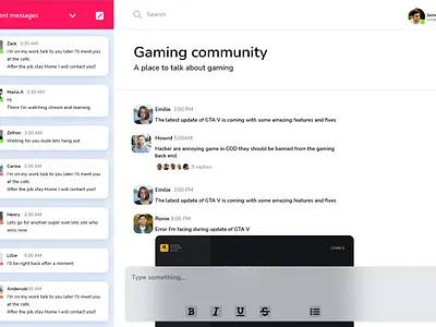 Messenger UI UX Prototype app design icon ui ux