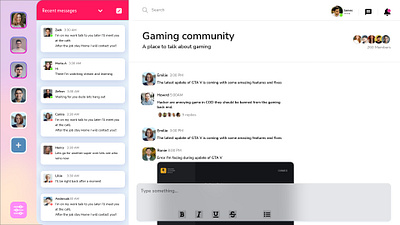 Messenger UI UX Prototype app design icon ui ux