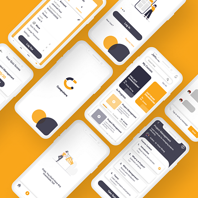 Computora Mobile E-learning Platform App Design computora courses app dailyuichallenge design e learning elearning app mobile app mobile design ui uidesign