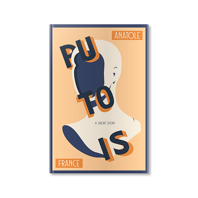 Putois by Anatole France book cover book cover design design illustration lettering typography