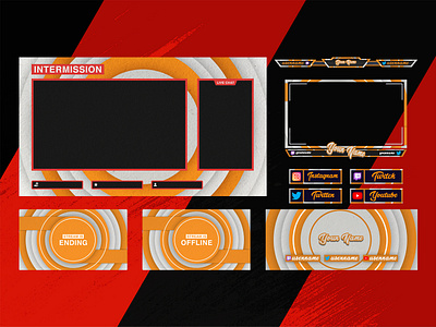 Free twitch Stream overlay 2022 3d animation app brandimple logo branding design graphic design illustration logo motion graphics overlay twitch typography ui ux vector