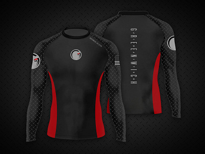 GJJ Academy Rash Guard branding clothing design