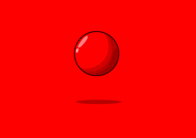 Red Ball app design graphic design icon illustration logo vector