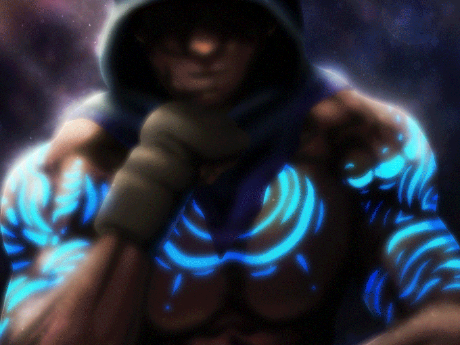 Blue Mage blue mage digital fantasy illustration photoshop tattoos