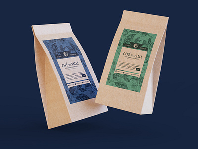 Packaging | Café del Valle bag brand branding coffee export graphic design honduras packaging