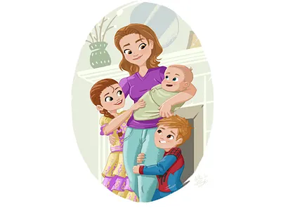 Mother's Day / X-Mas 2021 digital illustration
