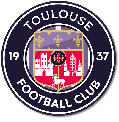 Toulouse Football Club - Respoduction of a complex Logo illustration illustrator logo