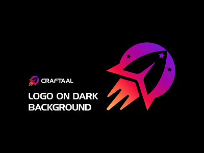 Craftaal logo concept | rocket, galaxy agency astronomy brand identity branding cosmos ecommerce galaxy logo orbit orbital outer space plane planet rocket satellite science space technology universe visual identity