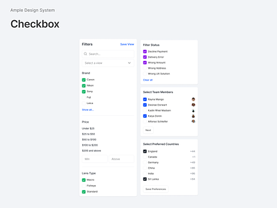 Ample Design System | Checkbox admin tools ample ample design system checkbox component checkbox design components design figma figma checkbox figma components figma design system saas software as a service ui ux
