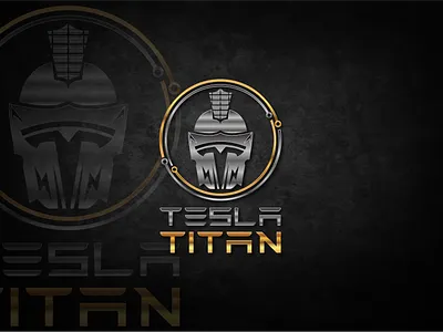 Tesla Titan creative logo design logo design tesla titan