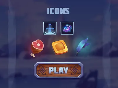 Icons for card game card game game graphic design icon illustration ui