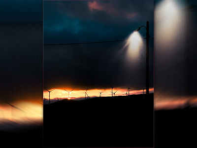 With the sunset. branding color design graphic design illustration photomanipulation