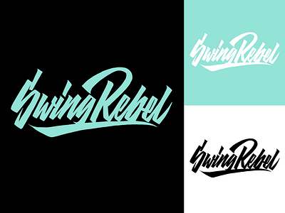 Swing Rebel - Lettering Logo sketches for Clothing Brand branding calligraphy clothing design fashion font free hand lettering identity lettering logo logotype mark packaging script sketches streetwear type typo typography
