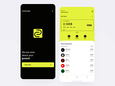 Goodbudget app app design ui
