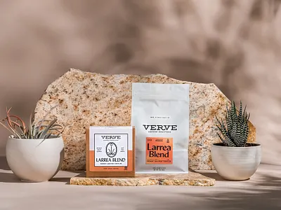 Larrea Seasonal Blend branding coffee illustration packaging