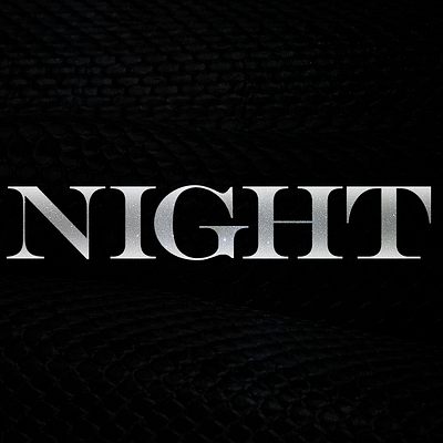 Night graphic design typography