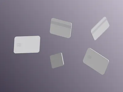 Cards 3d banking credit card debit card illustration