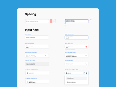 SaaS UI Design System business components design system design tools fintech form components grid input fields saas spacing startups ui ux