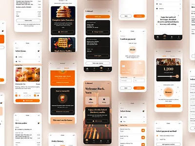 Chicori mobile app app app design branding card checkout creative delivery design food mobile modern orange order payment pickup ui ui design ux visual design