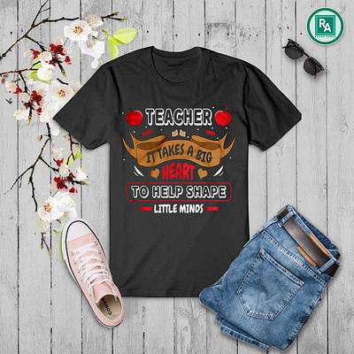 Teachers Day custom graphic t-shirt design template. poster. banner branding class custom design custom grapic custom tshirt design day design graphic design graphic t shirt icon illustration logo school student teachers teachers day tee tshirt design ui