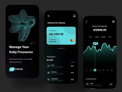 Financial Mobile App app design banking banking app credit card crypto dashboard design finance finance app financial mobile app management app mobile mobile app mobile design transactions trends ui user interface ux web
