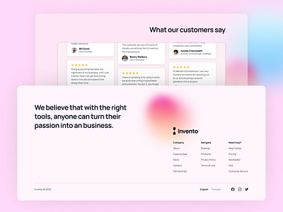 Invento - Hero Landing Page Concept [WIP] 3d blur gradient header hero interface landing page soft ui ui design web web design