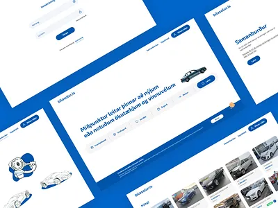 bilasolur concept design figma iceland minimal ui web