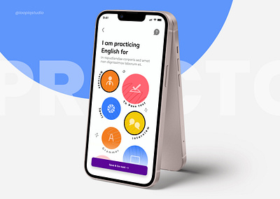 Practca | English learning platform. animation app appdesign appdevelopment appui appux design illustration interaction productdesign ui uiux