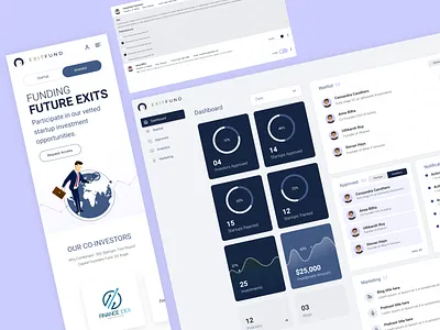 Exitfund figma graphic design interaction design prototype ui ui ux design ux design