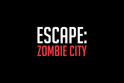 Escape: Zombie City Logo branding design logo