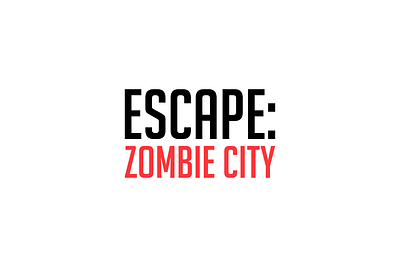 Escape: Zombie City Logo Design branding logo