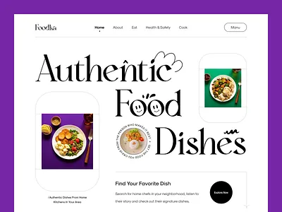 Restaurant Web Header. clean cuisine dribbble2022 ecommerce food food delivery foodie homepage minimal mockup orix productdesign project restaurant restaurant website sajon ui design web web design website