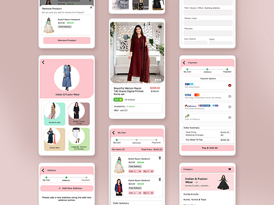 E-Commerce App / ui-ux design concept app design application landing page logo design mobile application shooping ui ux design