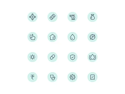 What's covered benefits health healthcare icons illustration insurance wellness