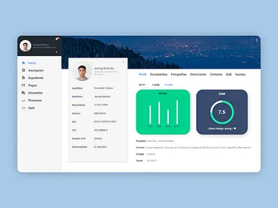 User profile dashboard (Day 006) graphic design ui ux