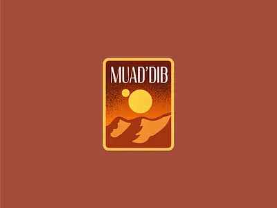 Dune: Muad'Dub (2/3) badge branding design dune flat illustration logo muaddib typography vector