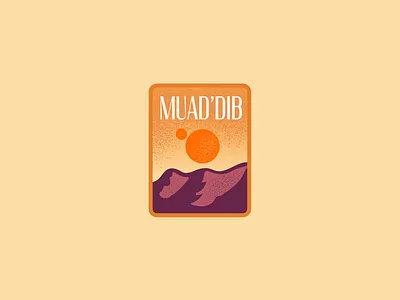 Dune: Muad'Dib (3/3) badge branding design dune flat logo muaddib typography vector