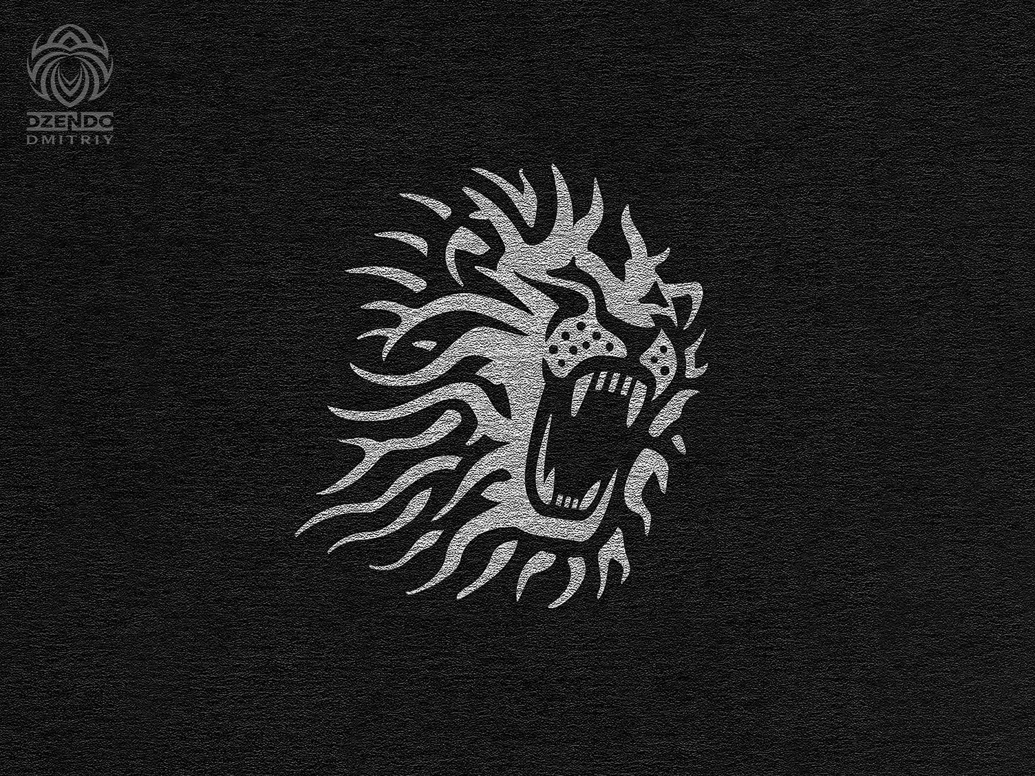 Lion Attacks Logo by Dmitriy Dzendo on Dribbble