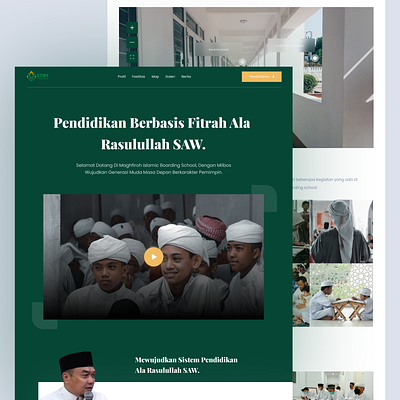 Boarding School Website - Exploration app design illustration landing page ui uiuxdesign ux webdesign