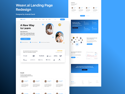 Weavr.ai homepage redesign branding homepage landing page minimal typography ui uidesigner ux website