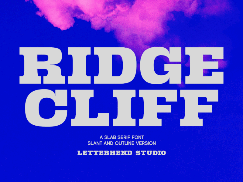 Ridge Cliff – Slab Serif Font bold freebies serif