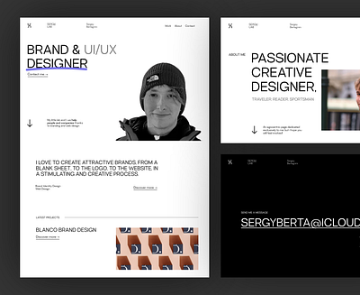 PORTFOLIO WEBSITE branding design graphic design illustration logo typography ui ux vector