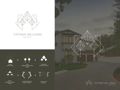 Luxury Realtor Logo Design creative direction custom logo design diamonds forced connection graphic design home house logo logo logo design luxury real estate realtor realtor logo thin