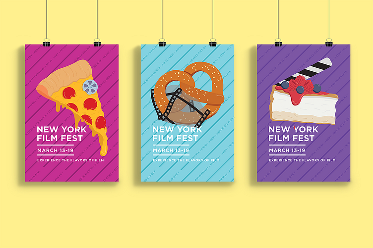 New York Film Festival Poster Series by Rachel Lopez on Dribbble