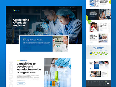 Oncogen Pharma UI/UX Design & Development branding creative design graphic design landingpage logo ui uiux ux webdesign website website design