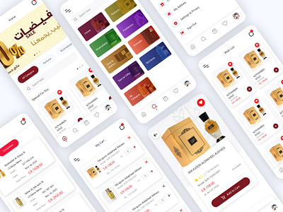 Dakheel Oud - Online Store application mobile perfume product design shopping store ui ux uxdesign