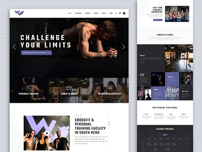 CrossFit & Personal Training Website Design affiliate bold clean creative direction crossfit ecommerce fitness graphic design gym motion graphics personal training photography product line ui ux web design website yoga