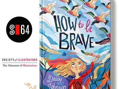 HOW TO BE BRAVE coverbook cover coverbook coverdesign design illustration lettering soi